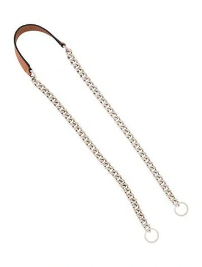 Pre-owned Loewe Brown Leather  Bag Strap.