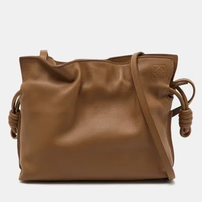 Pre-owned Loewe Brown Leather Mini Flamenco Shoulder Bag