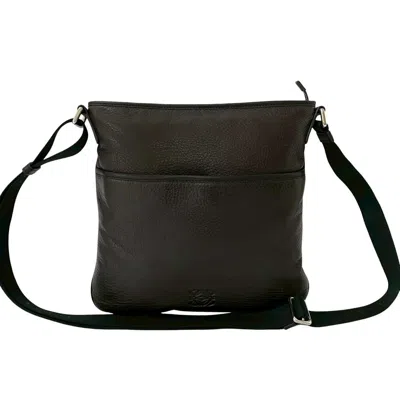 Pre-owned Loewe Brown Leather Nylon Pochette Shoulder Bag ()