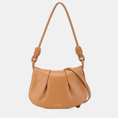 Pre-owned Loewe Brown Leather Paseo Satchel