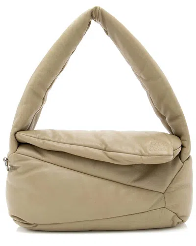 Loewe Brown Leather Puffer Puzzle Shoulder Bag (authentic Pre-loved)