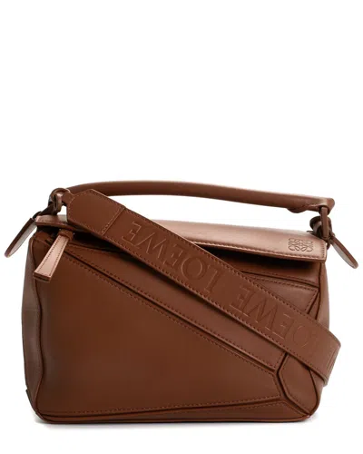 Loewe Women's Small Puzzle Edge Bag In Brown