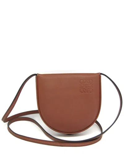 Pre-owned Loewe Brown Leather Shoulder Bag (authentic Pre-loved)
