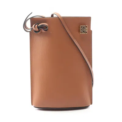 Pre-owned Loewe Brown Leather Shoulder Bag ()