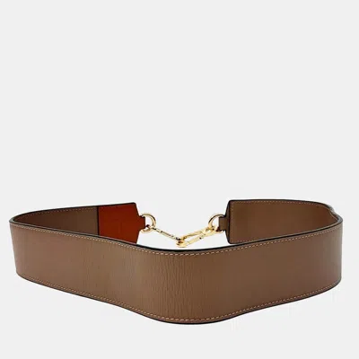 Pre-owned Loewe Brown Leather Strap