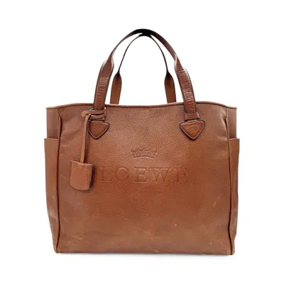 Pre-owned Loewe Brown Leather Tote Bag ()