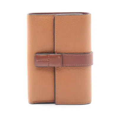 Pre-owned Loewe Brown Leather Wallet (tri-fold) ()
