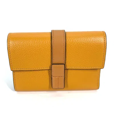 Pre-owned Loewe Brown Leather Wallet (tri-fold) ()