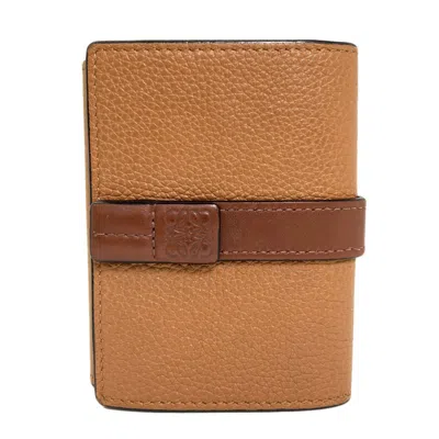 Pre-owned Loewe Brown Leather Wallet (tri-fold) ()