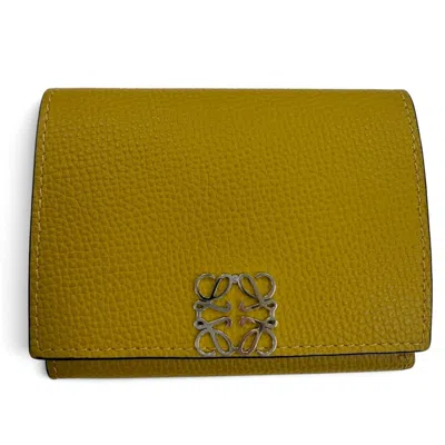 Pre-owned Loewe Brown Leather Wallet (tri-fold) ()