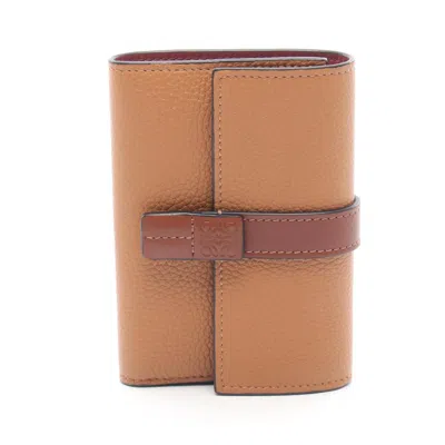Pre-owned Loewe Brown Leather Wallet (tri-fold) ()