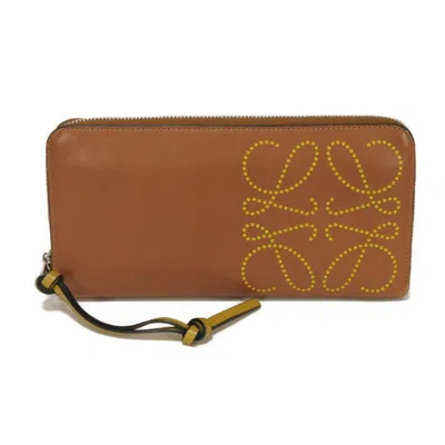 Pre-owned Loewe Brown Long Wallet (bi-fold) ()