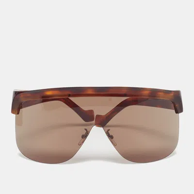 Pre-owned Loewe Brown Lw40034u Mask Shield Sunglasses