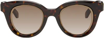 Loewe Brown Mini Anagram Butterfly Sunglasses In Pink