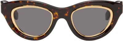 Loewe Brown Mini Anagram Cateye Sunglasses