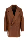 Loewe Giacca In Nappa Marrone Uomo In Brown