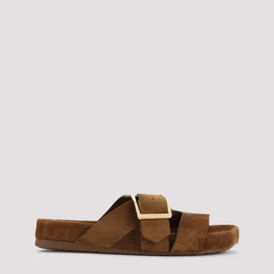 LOEWE BROWN OPEN TOE SANDALS