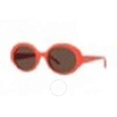 Loewe Brown Oval Ladies Sunglasses Lw40135i 42e 52 In Orange