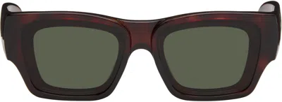 Loewe Brown Paula's Ibiza Goggle Rectangle Sunglasses