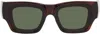 Loewe Brown Paula's Ibiza Goggle Rectangle Sunglasses In Brown