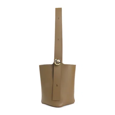 Loewe Brown Pebble Bucket Bag
