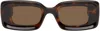 Loewe Square-frame Tortoiseshell Acetate Sunglasses In Dark Havana / Brown