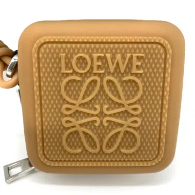 Pre-owned Loewe Brown Rubber Coin Purse/coin Case ()