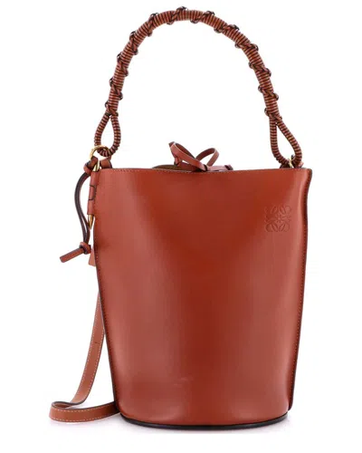 Loewe Brown Sheep Leather Gate Top Handle Bucket Bag Medium (authentic Pre-  Loved)