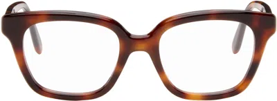 Loewe Brown Slim Glasses In Red