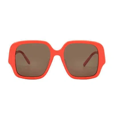 Pre-owned Loewe Brown Square Ladies Sunglasses Lw40134u 42e 54 Lw40134u 42e 54
