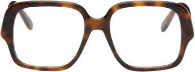 Loewe Brown Anagram Square-frame Glasses