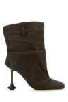Loewe Suede Ankle Boots With 9 Cm Heel Height For Women