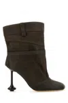 Loewe Suede Ankle Boots With 9 Cm Heel Height For Women