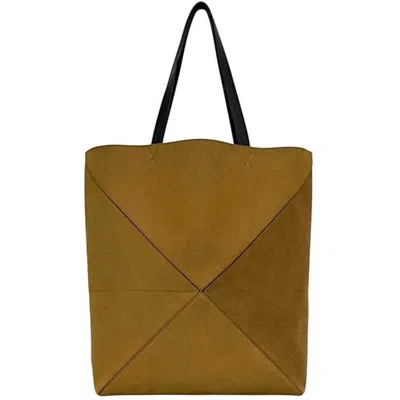 Pre-owned Loewe Brown Suede Leather Tote Bag ()