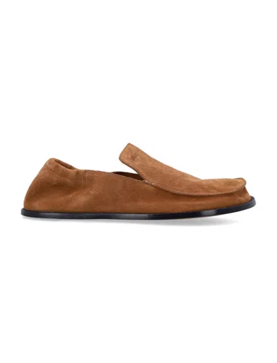 Loewe Brown Suede Loafers