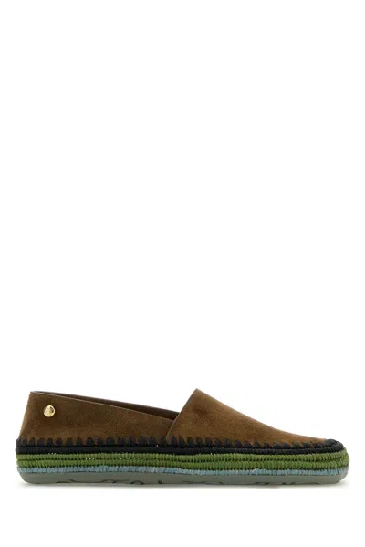 Loewe Brown Suede Paula S Ibiza Rio Espadrilles In Multi