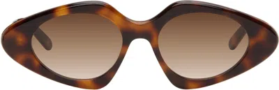 Loewe Brown Triangle Slim Sunglasses