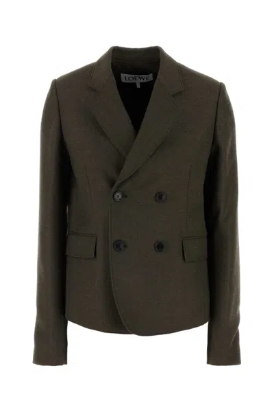 LOEWE BROWN WOOL BLAZER