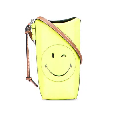 Pre-owned Loewe Brown Yellow Leather Shoulder Bag ()