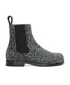 Loewe Campo Chelsea Boot In Brushed Suede In Gray