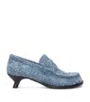 Loewe Brushed Suede Campo Loafers 40 In Blue