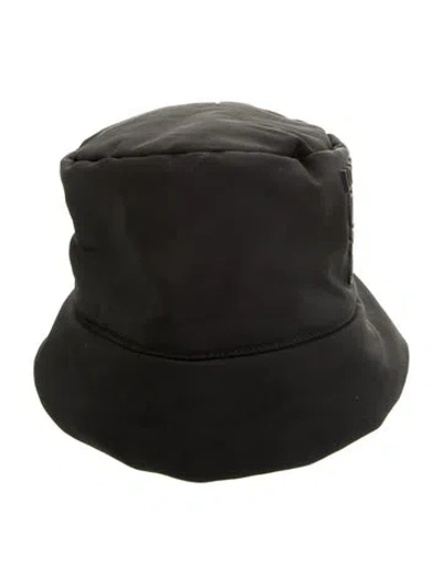 Pre-owned Loewe Bucket Hat Puffer In Black
