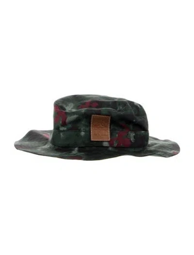Pre-owned Loewe Bucket Hat Size 59 In Green