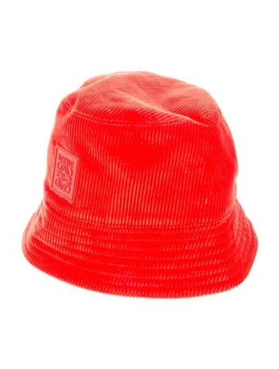 Pre-owned Loewe Bucket Hat W/tags In Orange