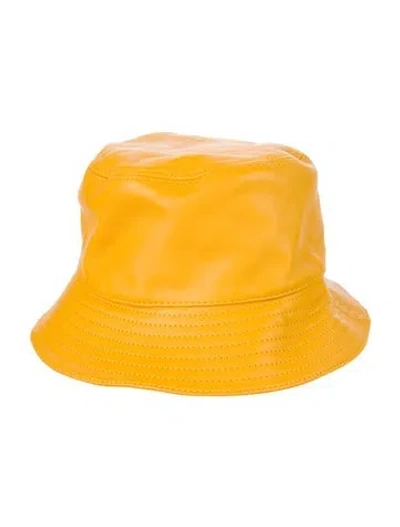 Pre-owned Loewe Bucket Hat In Yellow