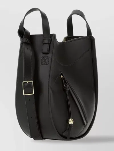 Loewe Buckle Detail Leather Slice Handbag