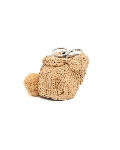 Pre-owned Loewe Bunny Bag Charm In Beige