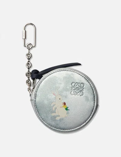 Loewe Bunny Large Cookie Coincase In Silver
