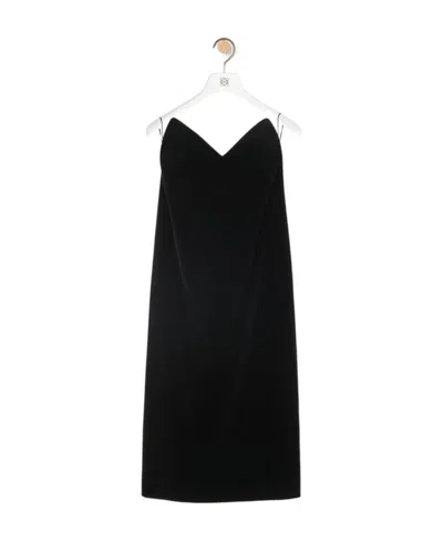 LOEWE LOEWE BUSTIER VELVET DRESS