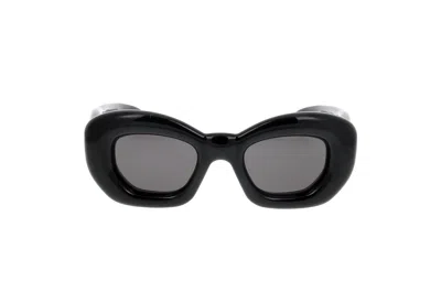 Loewe Butterfly Frame Sunglasses In Black